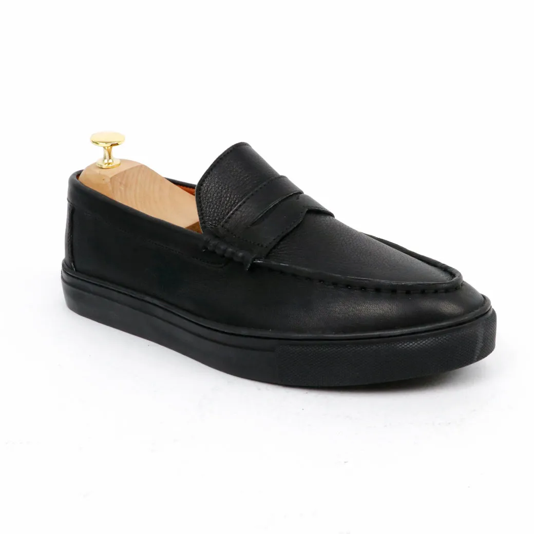 Weekender Penny Sneaker Chamois Black